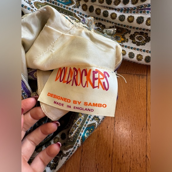 70s Vintage Dollyrockers Victorian Revival Maxi Dress - Picture 9 of 9